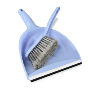 B2B Handkehrschaufel Besen Kehrgarnitur schwarze Gummilippe 22×30×7 cm; kurzer Griff; langer Griff | für Reinigung in Büros wie zum Beispiel Büroreinigung, Lagerreinigung