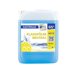 Meditrade GASTROzid© GS4 Klarspüler Flüssig neutraler pH 10 L Kanister; 200 L | für den professionellen Einsatz in der Gastronomie wie zum Beispiel Restaurants, Hotels, Kantinen