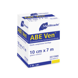 Meditrade ABE Ven kräftig Dauerelastische Langzugbinde – regulierbare Kompression, hautfreundlich – klinische Anwendung | 8 cm x 7 m; 12 cm x 7 m; 10 cm x 7 m
