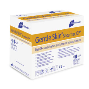 Meditrade Gentle Skin Securitex OP-Handschuh aus Latex steril puderfrei - operative und hochinfektiöse Eingriffe | 6,5–8,5 | 50 Paar pro Packung