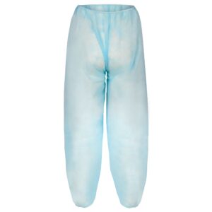 PP-Einweghose 28gr/qm – blau, Polypropylen, Gummizug Taille, ohne Taschen, luftdurchlässig, stabil, leicht, CE Kat. I, VE 50 Stück