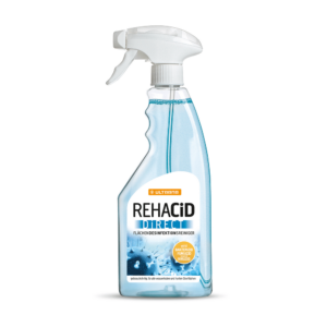 RehaCID DIRECT Desinfektionsreiniger – 500 ml Spray & 5.000 ml Kanister | gebrauchsfertig, alkoholfrei & begrenzt viruzid | für Medizin, Pflege & öffentliche Einrichtungen