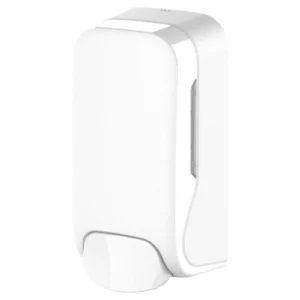 B2B Hygienespender Black & White Seifenspender Füllstandskontrolle, Schlüsselsystem, 1000 ml, nachfüllbar, inkl. Befestigungsmaterial | Weiß, Schwarz | Sanitär- und Badbereiche | Montage an Sanitärbereichen