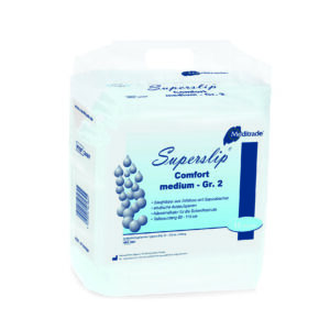 Meditrade Superslip Super Inkontinenzslip Inhalt 15 Stück - Für klinische Anwendung | M–L | 4 VE/Karton; 30 Paletten