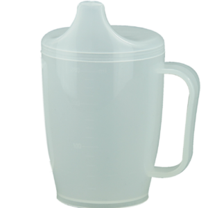 Meditrade Trinkbecher Becher mit Griff und 4 mm Tülle - Klinische Anwendung |  12 mm, 4 mm | 50 Stück/VE, Palette 36