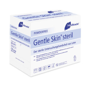 Meditrade Gentle Skin Latex Untersuchungshandschuh steril puderfrei S–L | für Untersuchungen in medizinischen Einrichtungen wie Arztpraxen & Kliniken
