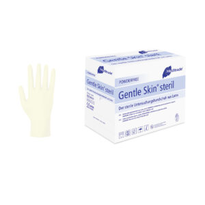 Meditrade Gentle Skin Latex Untersuchungshandschuh, puderfrei | steril, einzeln verpackt | S–L | für Untersuchungen in medizinischen Einrichtungen wie Arztpraxen, Kliniken