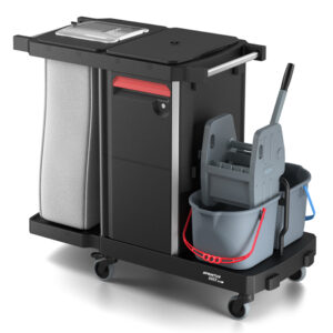 Sprintus VariX ZERO Compact CDP Reinigungswagen, 1x 120 L Wäschesack, 2x 15 L Eimer, 4x 5 L Eimer