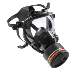 Vollmaske CA GX02, Silikonmaske mit Polycarbonat-Visier, EN 12942 TM3 & EN 136 CL3 zertifiziert, hoher Tragekomfort, kompatibel mit Clean Air Systemen