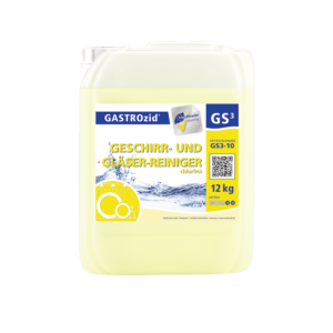 Meditrade GASTROzid GS3 Geschirr- und Gläser-Reiniger Reinigungsmittel chlorfrei, geeignet für alle Wasserhärten | 200L, 25kg, 12kg | für schnell und schonend in Großküchen wie zum Beispiel Gastronomie, Hotellerie, Catering