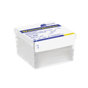 Meditrade Wattestäbchen Kunststoff kleiner Kopf, Länge 7,5 cm - Für medizinische Anwendungen | 2000 Stück/Paket, Palette 36