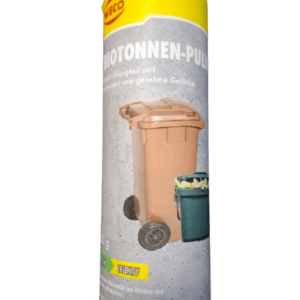 Geruchsbindendes Biotonnenpulver zur Feuchtigkeitskontrolle in Gewerbe & Haushalten.