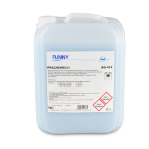 B2B Weichspüler-Konzentrat aus biologisch abbaubaren Tensiden mikroplastikfrei, pH 6–7 10 Liter | professionelle Wäschereien, Hotellerie, Pflegeeinrichtungen | in gewerblichen Wäschereien