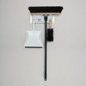 Strukturheld® Lite Set "Werkstatt" | Arenga-Besen (40 cm) & Handfeger + Teleskopstiel & Kehrschaufel für Öl, Grobschmutz & Feuchtigkeit | ideal für Werkstatt, Garage & Lager