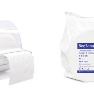 Meditrade Zellstofftupferbox Zellstofftupfer Inhalt 1 Stk; Box-Verpackung - lokale Desinfektion vor Injektionen und Infusionen | Palette 150 Stk