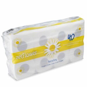 zetGigant® Premium Tissue-Toilettenpapier Kleinrolle, 2-lagig, 250 Blatt in weiß